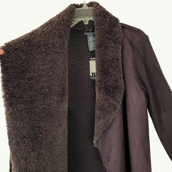 Chelsea & Theodore Faux Fur cardigan brown - Picture 5 of 9